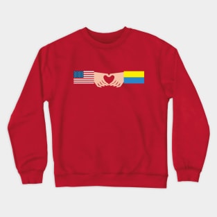 USA  Loves Ukraine Crewneck Sweatshirt